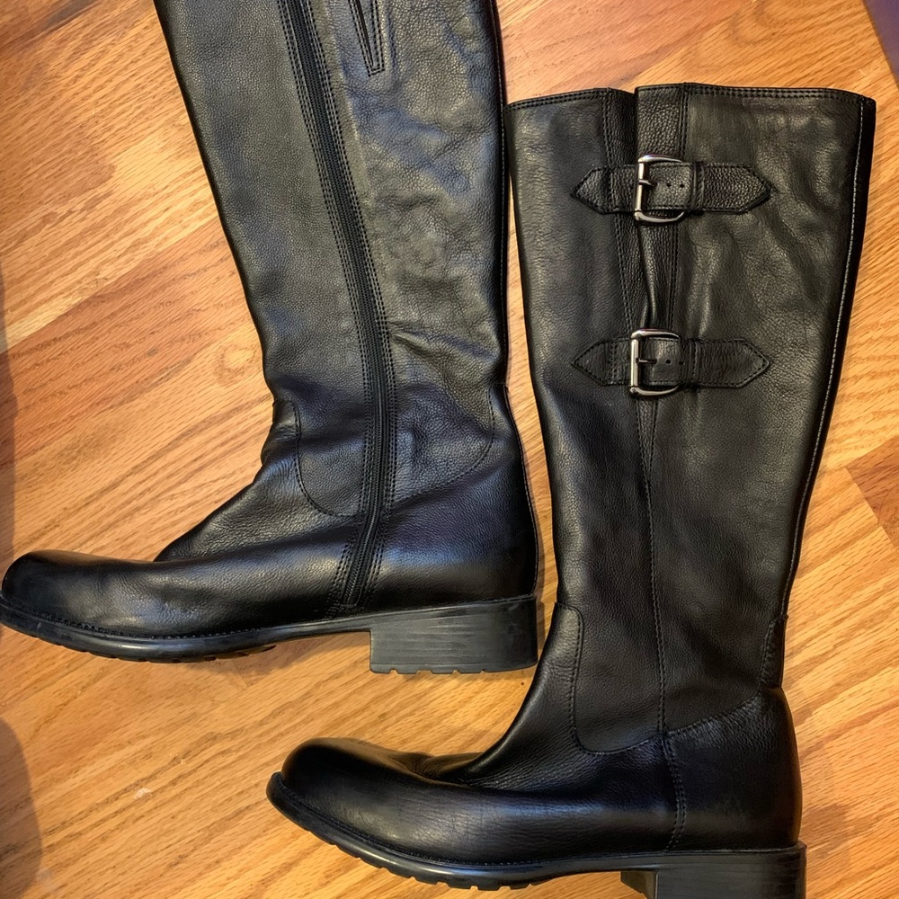 Clarks Black Knee High Boots - NEVER WORN.